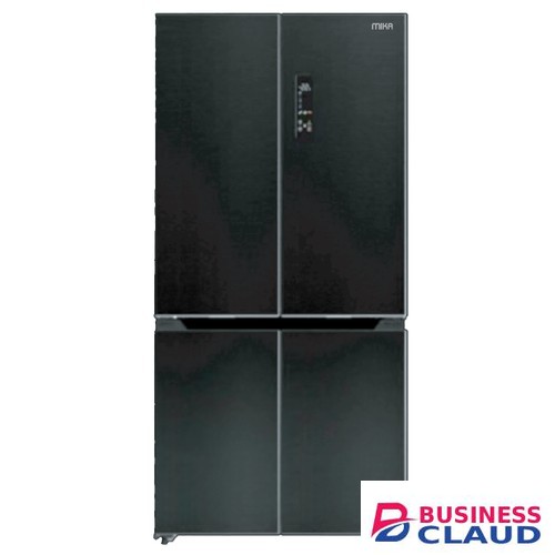 MIKA MRNF4DT503GBV 503L Black Glass 4 Door Bottom Mount No Frost Freezer Fridge