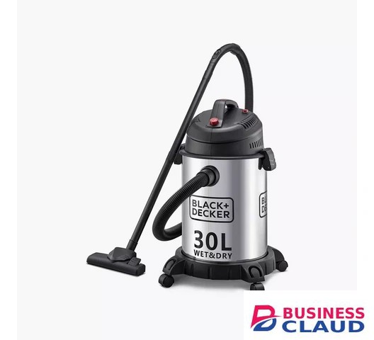 BLACK+DECKER WV1610-B5 30L Pot 1600W Stainless Steel Vacuum Cleaner