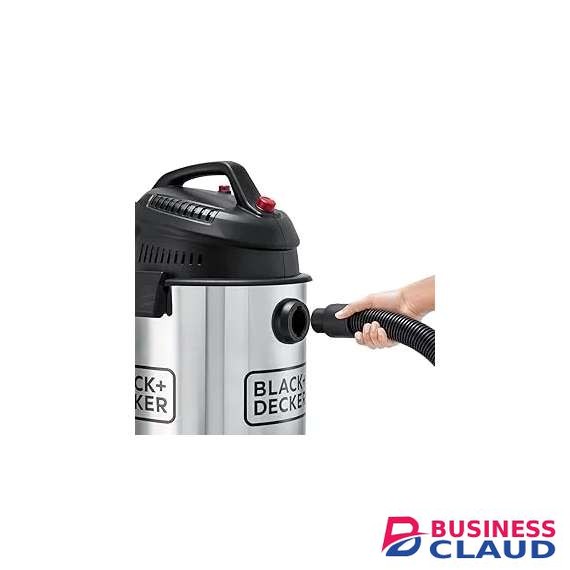 BLACK+DECKER WV1610-B5 30L Pot 1600W Stainless Steel Vacuum Cleaner