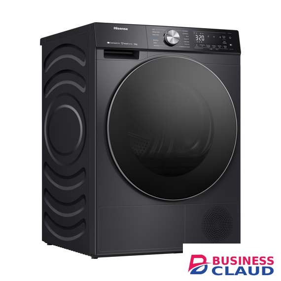 Hisense DH5S102BB 10KG Black Inverter Heat Pump Dryer