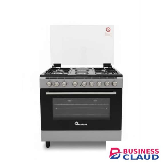 Ramtons RC/596 4Gas + 2 Electric 90X60 Silver Cooker