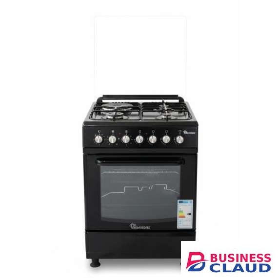 Ramtons RC/807 3Gas + 1Electric 60X60 Black Cooker