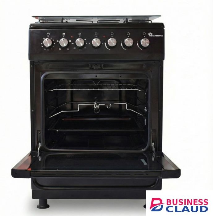 Ramtons RC/807 3Gas + 1Electric 60X60 Black Cooker