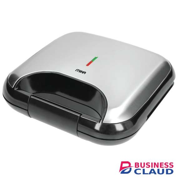 MIKA MSAN2102SSB 750W Stainless Steel & Black Sandwich Maker