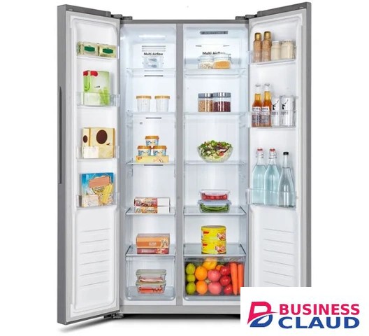 Hisense RC-56WS4SA 441L Silver Side By Side Fridge