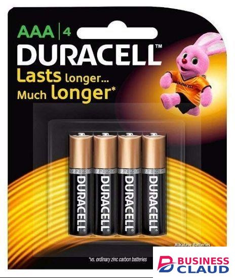 Duracell 4Pack AAA alkaline Batteries