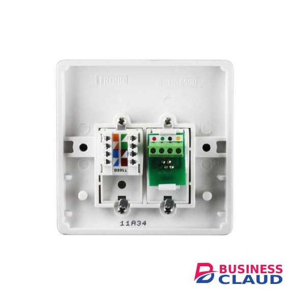 Tronic TR5590 RJ11 Telephone & Data Socket