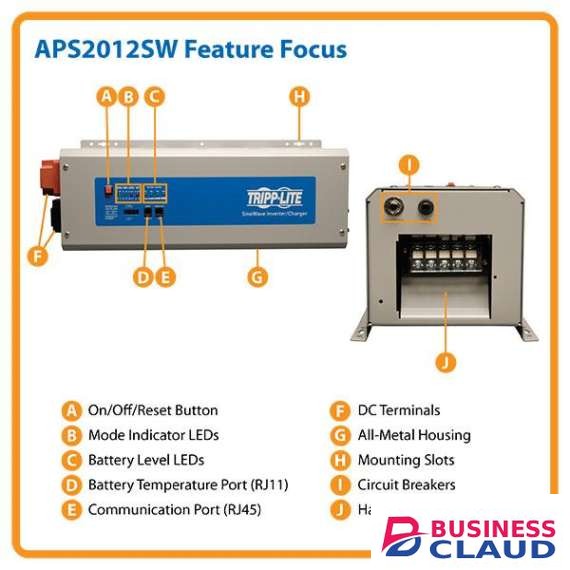 Tripp Lite APSX2012SW 2000W APS X Series 12VDC 230V Inverter/Charger