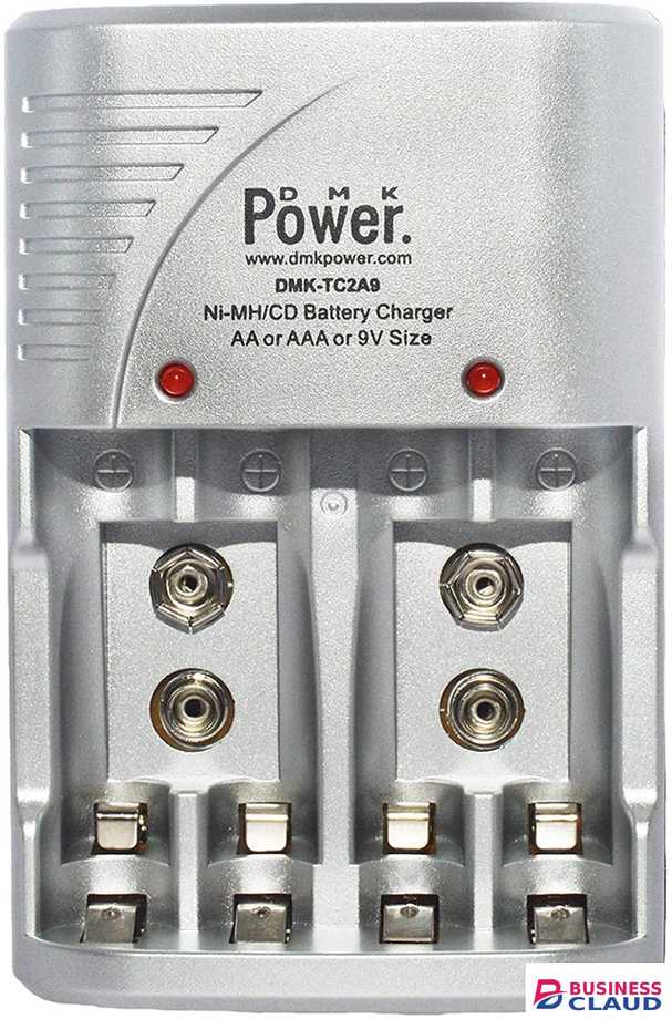 DMK-TC2A9 4 Slots Smart Rechargeable Charger for AA, AAA,9V Batteries