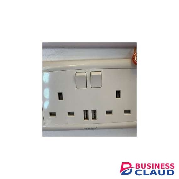 Carl and Gilberts Twin Socket Outlet with USB