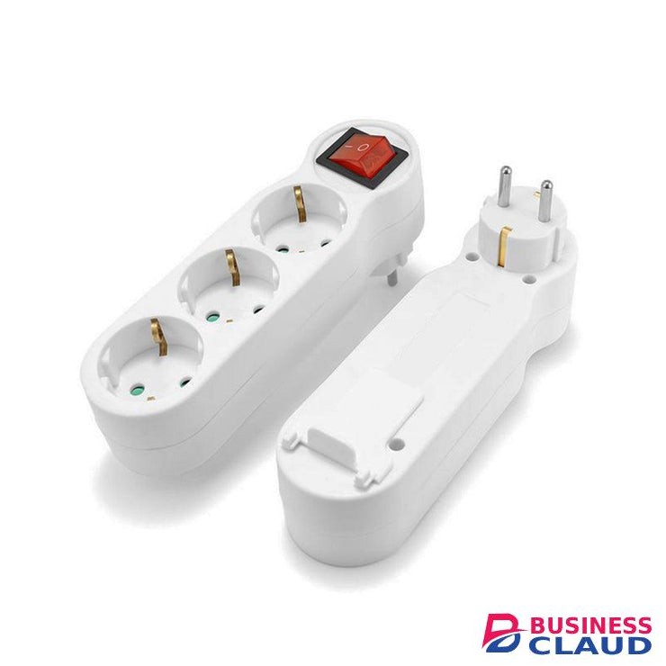 Tronic EC 1603 1-3 WAY EU Plug 2 Pin Power Strip