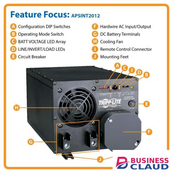 Tripp Lite APSINT2012 2000W APS INT Series 12VDC 230V Inverter Charger