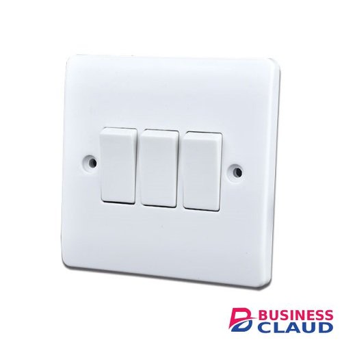 Plomax three gang two way switch