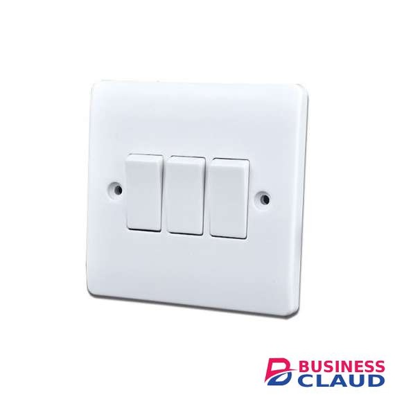 Plomax three gang two way switch