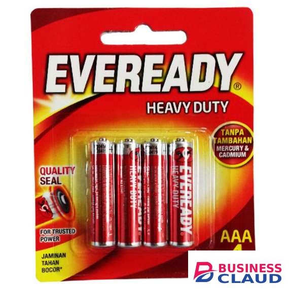 Eveready 1012BP4 AAA 80x4 Pack Red Battery
