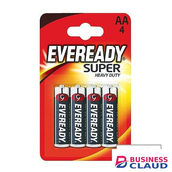 Eveready 12x4 AA Pack Black Battery