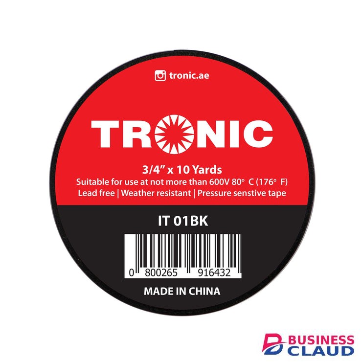 Tronic IT 01BK 3/4 10 Yards Insulation Tape
