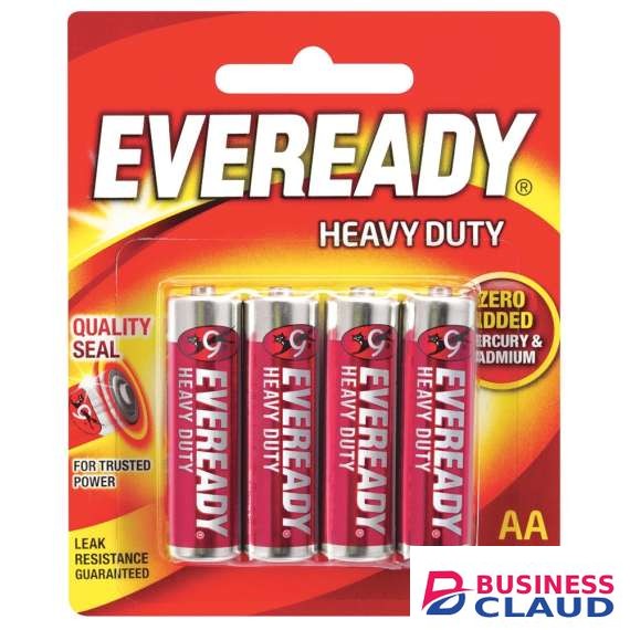 Eveready 12x4AA Pack Red Battery