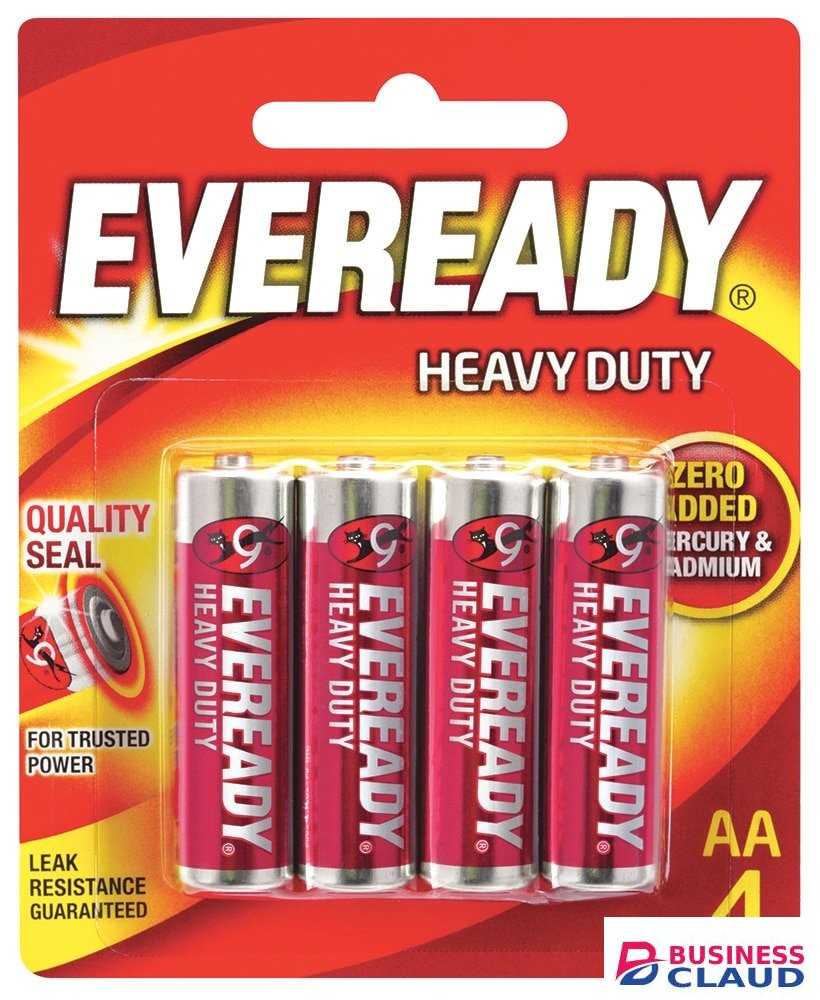 Eveready 12x4AA Pack Red Battery