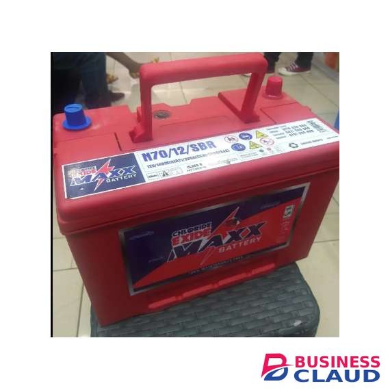Chloride Exide N70/12/SBR MAXX Flooded and Charged Automotive Battery