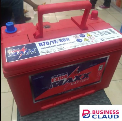Chloride Exide N70/12/SBR MAXX Flooded and Charged Automotive Battery
