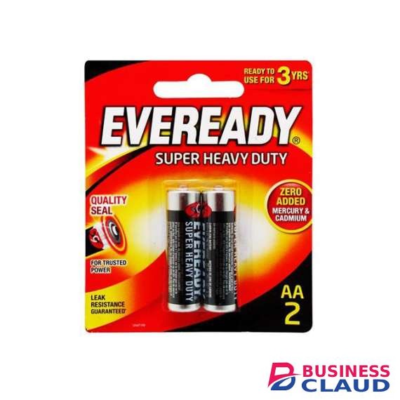 Eveready 1215BP2 AA 56x2 Pack Black Battery