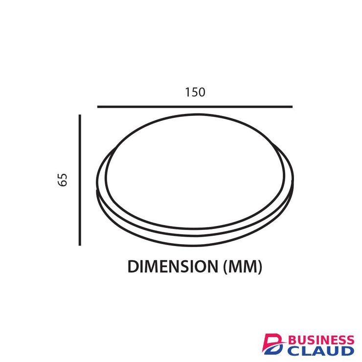 Tronic 15W Round Black LED Bulkhead