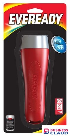 Eveready LC1L2A 2AA Bulk Red LED Flashlight