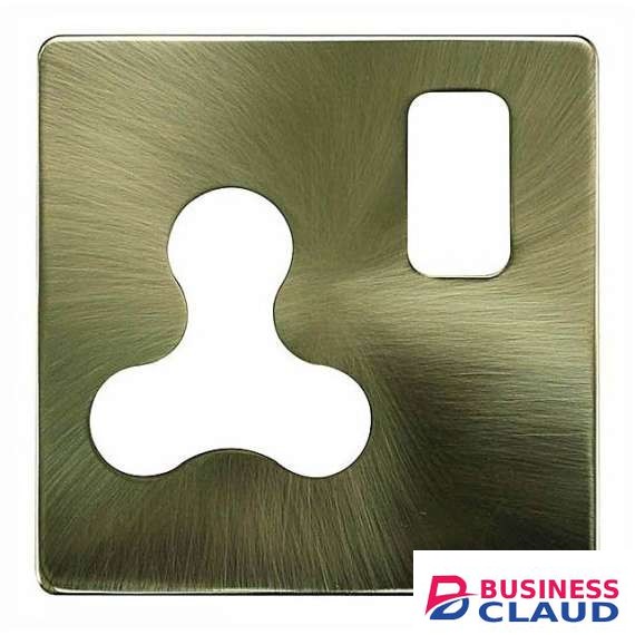 Tronic SR TTSB-11 15A Satin Brass Switch Socket Cover Plate