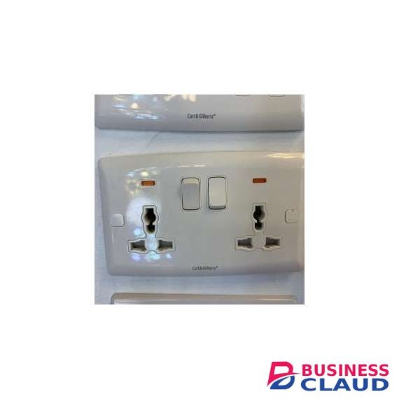 Carl and Gilberts Multiplug With Neon USB Luxury Twin Socket