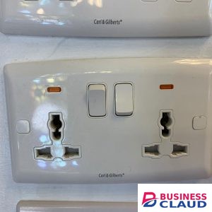 Carl and Gilberts Multiplug With Neon USB Luxury Twin Socket