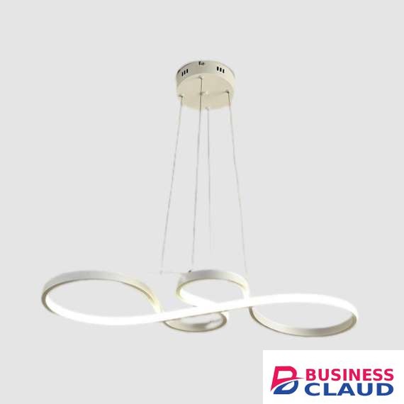 Tronic WH 2021-0403-TC Modern LED Infinite Loop Hanging Light