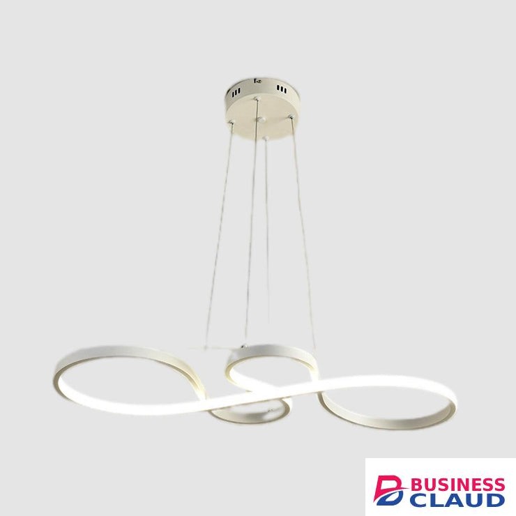 Tronic WH 2021-0403-TC Modern LED Infinite Loop Hanging Light