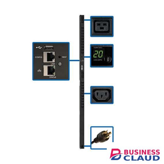 Businessclaud.com PDUMV20HVNETLX Single-Phase Switched Power Distribution Unit