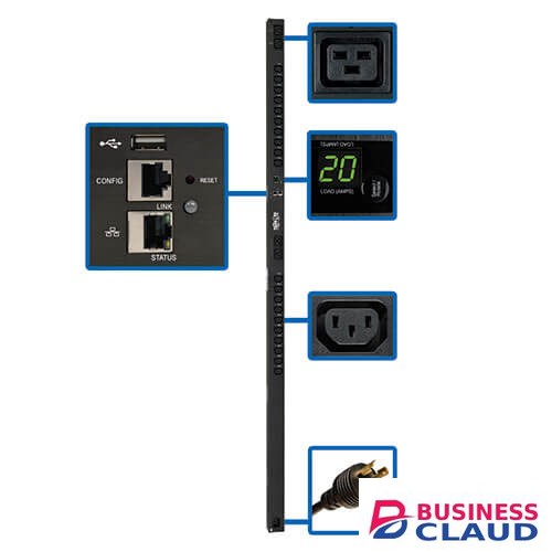 Businessclaud.com PDUMV20HVNETLX Single-Phase Switched Power Distribution Unit