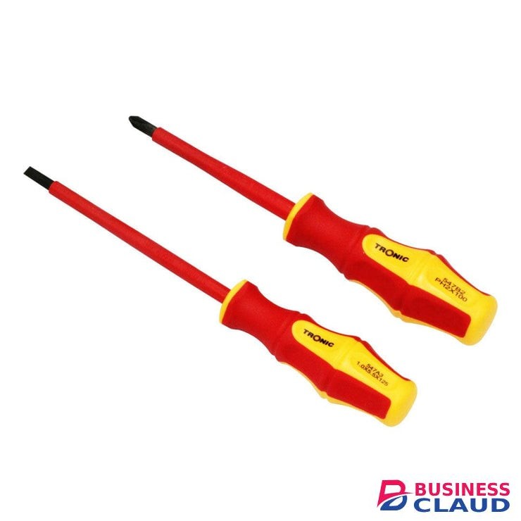 Tronic HT INSU-SD02 Insulated 2 Piece Set Screw Driver