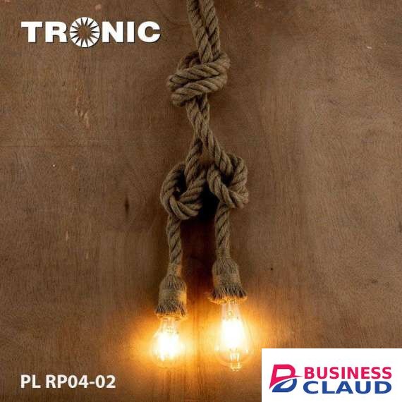 Tronic PL RP04-02 Rope Hanging Lamp 2XE27