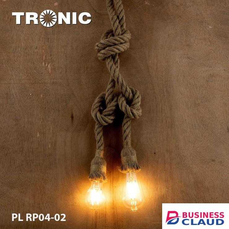 Tronic PL RP04-02 Rope Hanging Lamp 2XE27