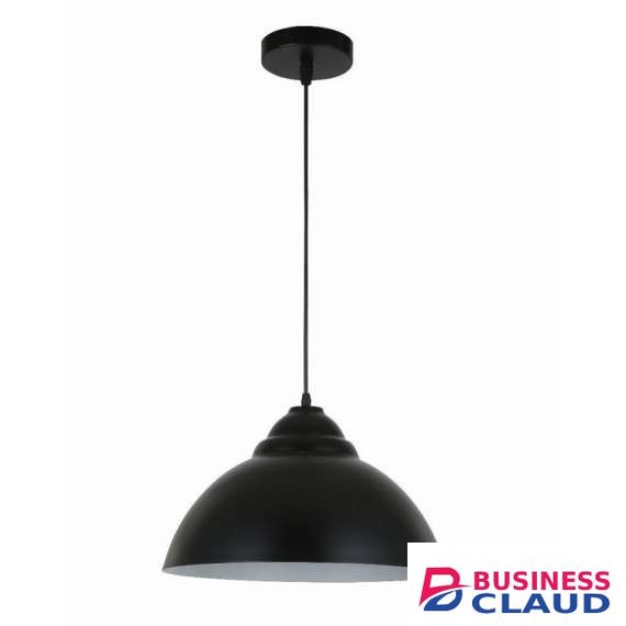 Tronic PL 7812-BK-WH Black Dome Hanging Light
