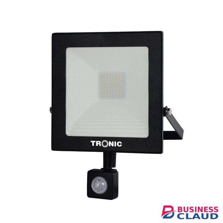 Tronic AC 85-265-BL50W 50 Watts Black LED Motion Sensor Floodlight