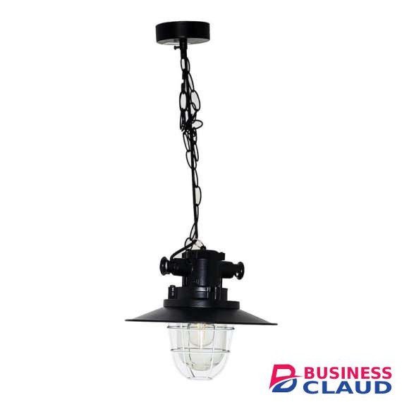 Tronic PL 7147-BK Retro Industrial Pendant Light