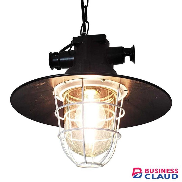 Tronic PL 7147-BK Retro Industrial Pendant Light