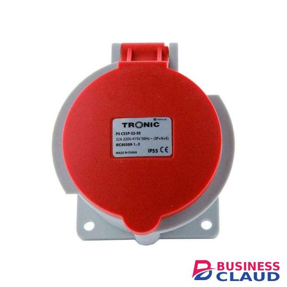 Tronic PS CS5P-32-55 5-Pin Industrial Wall Socket