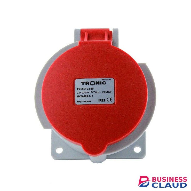 Tronic PS CS5P-32-55 5-Pin Industrial Wall Socket