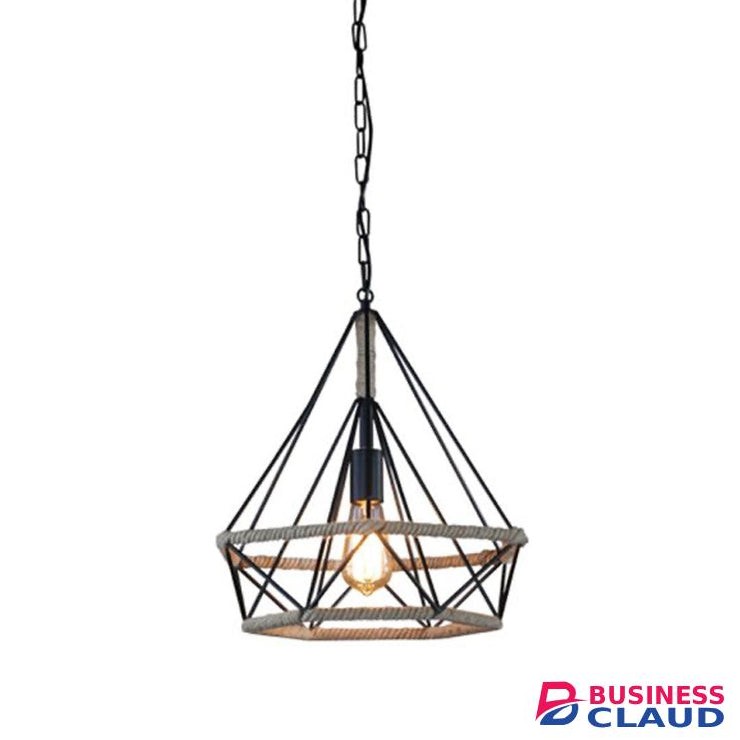 Tronic 7160-04-BK Small Pyramid Cage Pendant