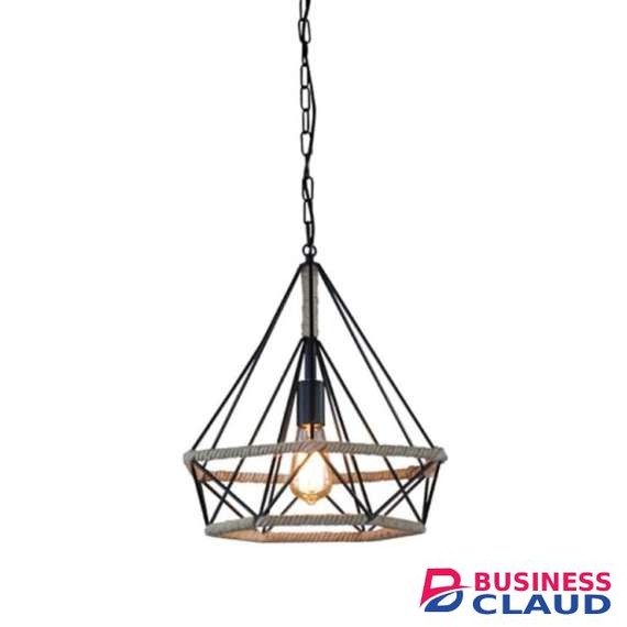 Tronic 7160-04-BK Small Pyramid Cage Pendant