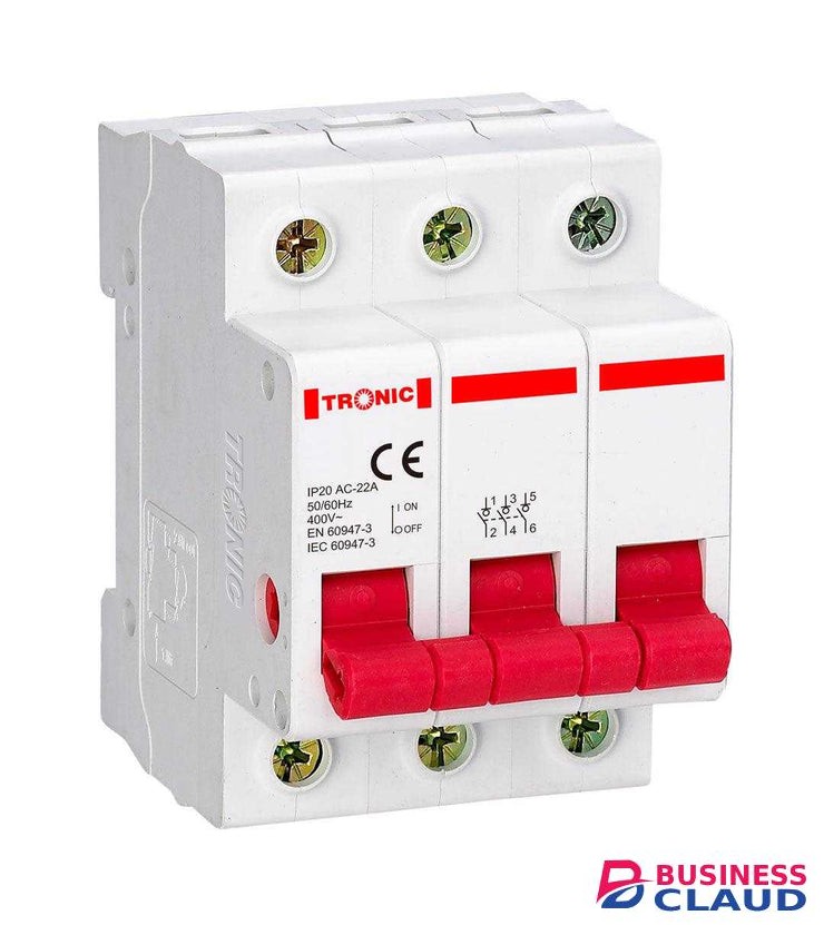 Tronic MC 6K10-03 MCB 10Amps Triple Pole