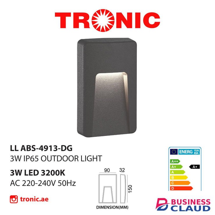Tronic LL ABS-4913-DG Outdoor LED Step Light
