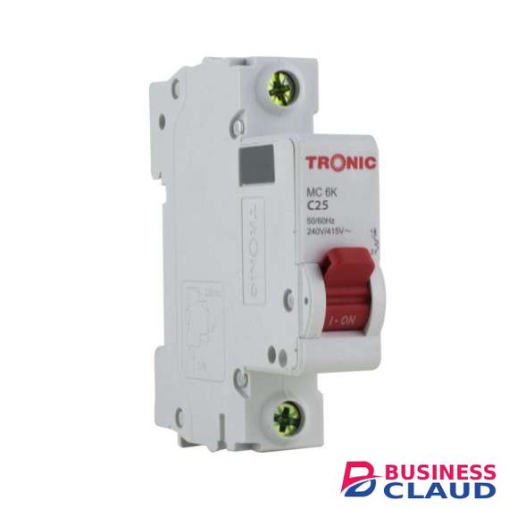 Tronic MC 6K25 MCB 25Amps Single Pole