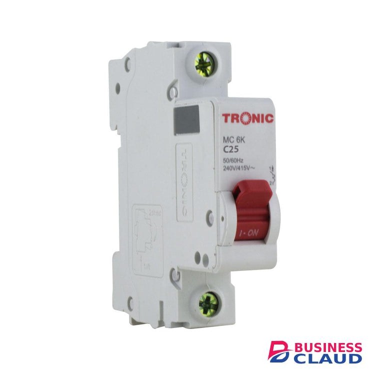 Tronic MC 6K25 MCB 25Amps Single Pole
